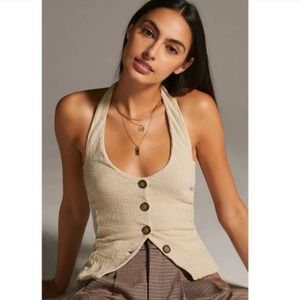 Anthropologie - Vest in Sand / size M
